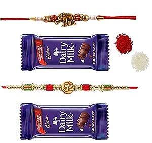 VR Creatives Elephant Rakhi and Swastika Two 2 Family rakshabandhan ...