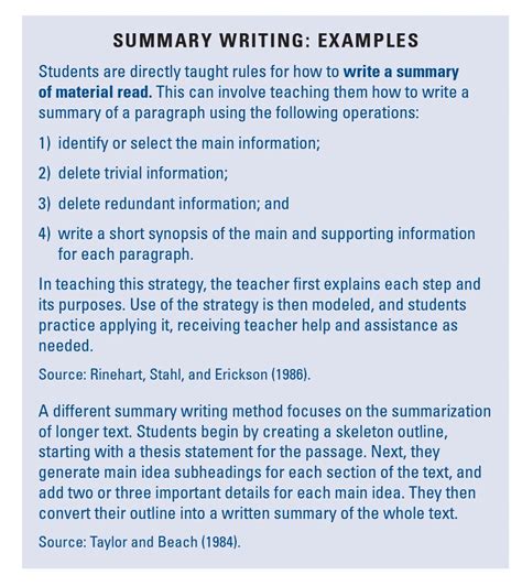 Image result for Summary Writing Examples