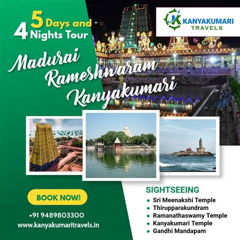 9489803300 | Madurai Rameshwaram Kanyakumari Tour Package - Kanyakumari ...