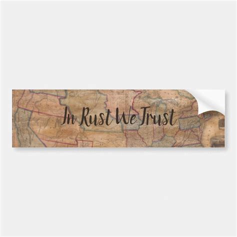 Image result for In Rust We Trust Sticker