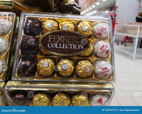 Plastic Packaging of Delicious Italian Chocolate Candy Ferrero Rocher ...