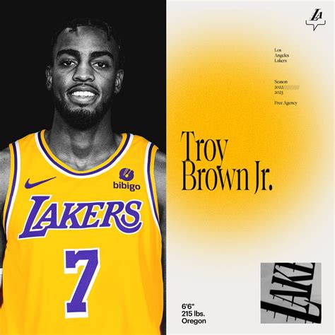 Download Los Angeles Lakers NBA Star - Troy Brown Jr. Poster Wallpaper ...