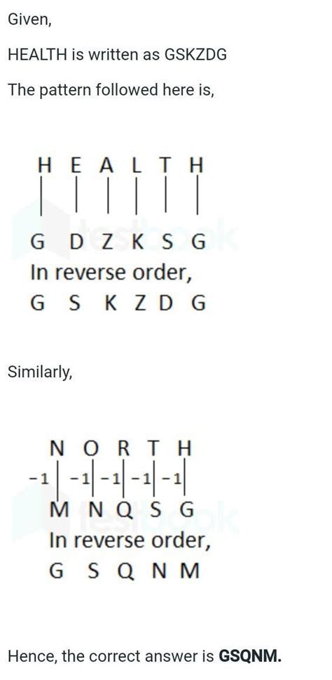 If HEALTH is GSKZPG then NORTH is ????? - Brainly.in