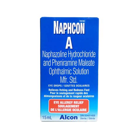 Alcon - Naphcon A Eye Allergy Solution | 15 mL – White Cross E-Store