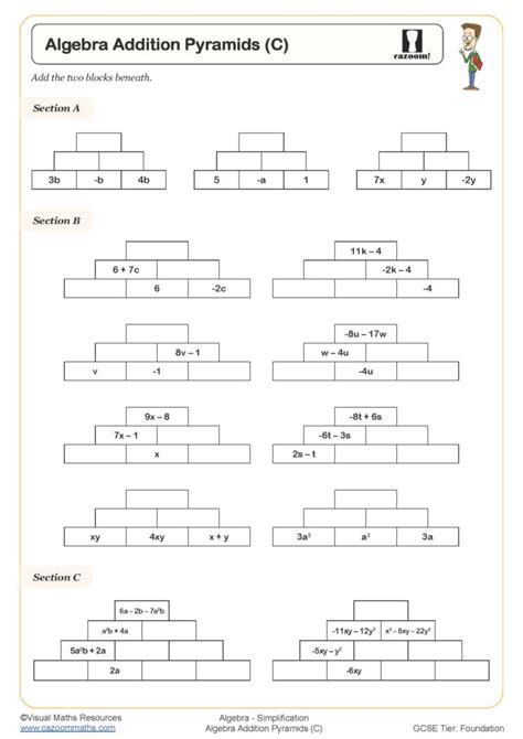 Math Addition Pyramids Grade 7 的图像结果
