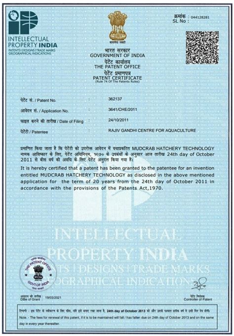 Mangrove Mud crab Hatchery Project of Rgca