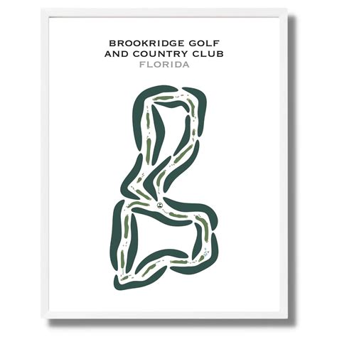 Buy the best printed golf course Brookridge Golf & Country Club, Florida