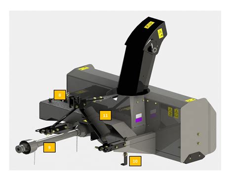 Bercomac Souffleuse à Neige Tracteur 48” 3 points – PREVOK