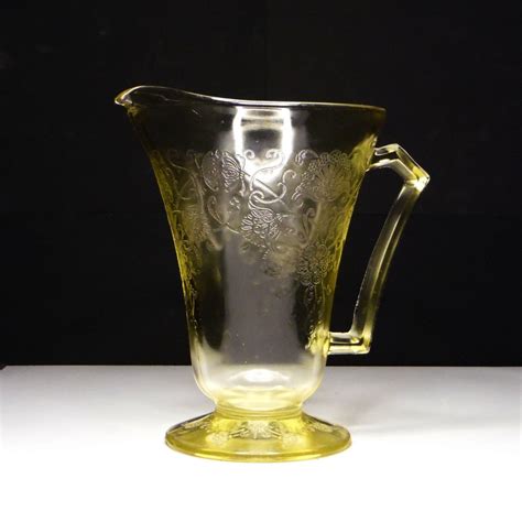 Depression Glass Pitcher, Cone Shape, Hazel - Atlas Glass Company ...