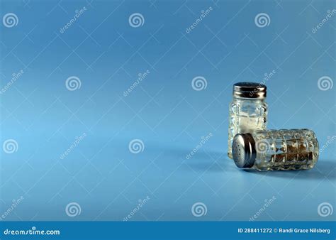 Salt and Pepper Containers Right Stock Photo - Image of flavor ...