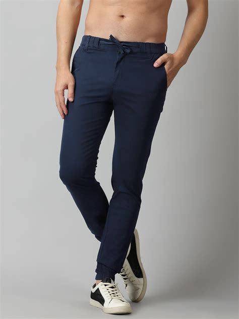 Navy Blue Twill joggers – Mark Morphy