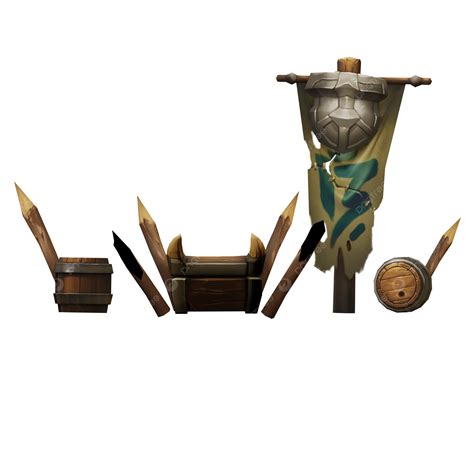 Tribal Clan Throne And Banner, Tribe Throne, Pirates Wood Throne ...