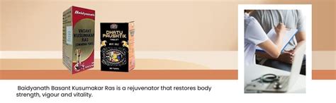 Baidyanath Basant Kusumakar Ras (With Gold) 100 Tablets With Dhatu ...