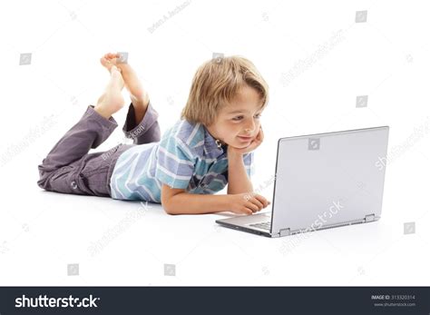 Boy Playing Computer Clip 的图像结果
