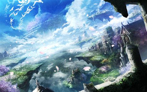 Anthesis by Ohitashi | Landscape wallpaper, Anime scenery, Anime ...