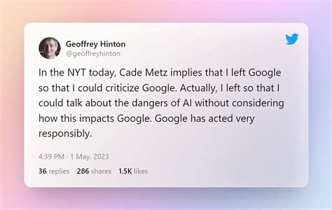 ‘Godfather of AI’ Geoffrey Hinton quits Google and warns over dangers of misinformation | Google | T