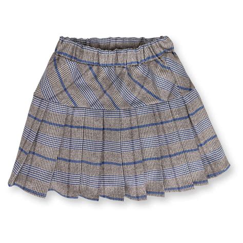 Piccola Ludo Blue Plaid Skirt- Knee Length – JellyBeanz Kids