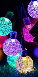 Epyz Solar Sakura Flower String Lights, 19.5ft 30 LED Blossom Flower ...