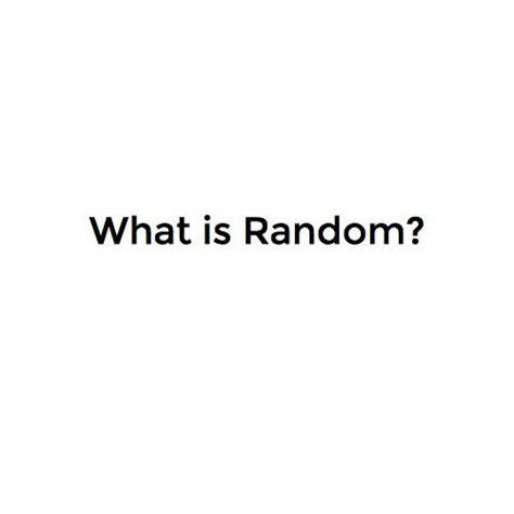 Image result for Random Definition