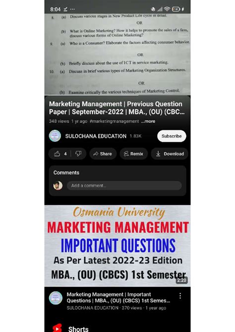 1000056640 - Important Previous Year Questions for MBA (OU) Marketing ...