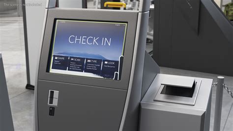 Self Check In Kiosk 3D model | 3D Molier International