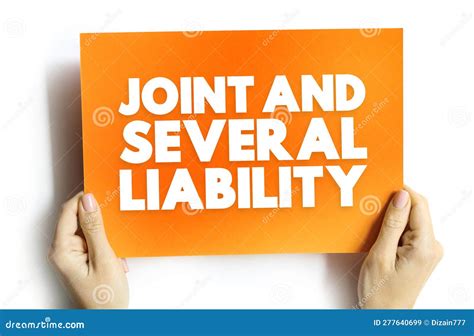 Joint and Several Liability - Legal Term for a Responsibility Shared by ...