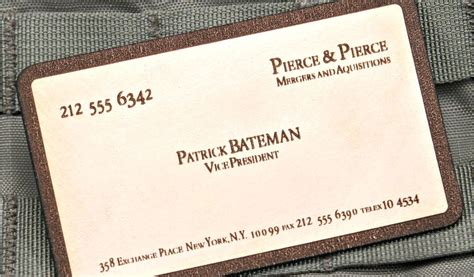 American Psycho Business Card Template 的图像结果