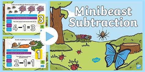 Minibeast Themed Subtraction PowerPoint