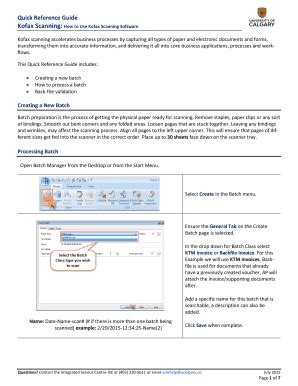 Fillable Online Kofax Scanning: How to Use Kofax Scanning Software Fax ...