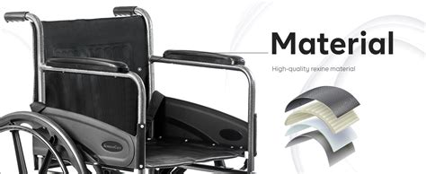 KosmoCare Dura Rexine Wheelchair | Self-Propelled & Attendant Use ...