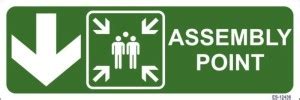SignageShop Assembly Station with arrow Emergency Sign Price in India ...