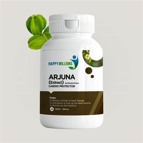 Happy Millions Arjuna Tablets Supplement For Healthy Heart | Pure Herbs ...