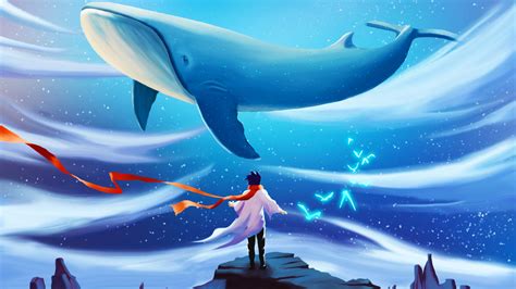 鲸鱼与少年|插画|商业插画|终曲人 - 原创作品 - 站酷 (ZCOOL)