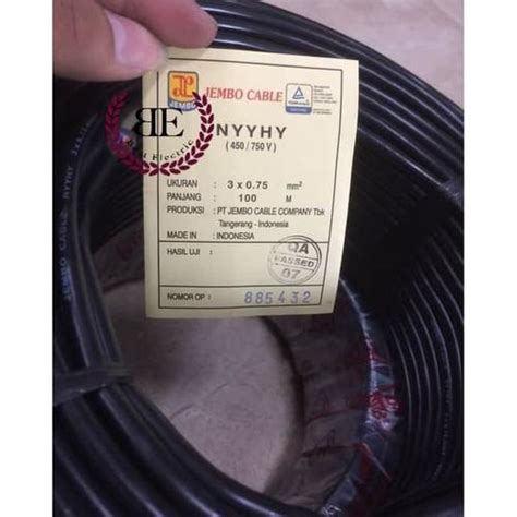 Jual Kabel NYYHY / Kabel Jembo / Kabel Serabut JEMBO 3x.0.75mm @50meter ...