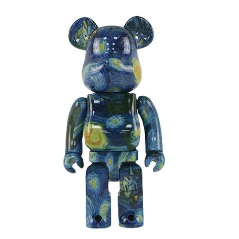 Buy Bearbrick Violent Bear Building Blocks Bear Van Gogh Series Model ...