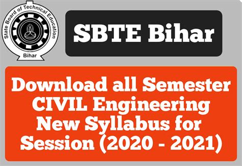 Download 1st , 2nd, 3rd, 4th, 5th and 6th Semester Civil New Syllabus ...