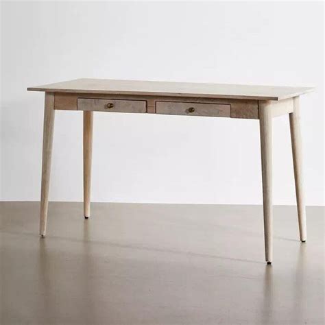Shop Wooden Side Study Table With Drawer | Work Desk For Living Room ...