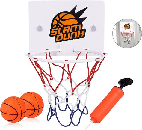 sinwec Basketball Hoop Wall Mounted,4 PCS Basketball Hoop for Kids Mini ...