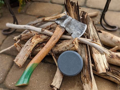 LARGE Axe Sharpener - 3.75in x 1in - Sharpening Stone for Axes ...