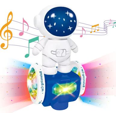 Trekone Robot Dancing Toy Astronaut Car Electric, 360° Spin Interactive ...