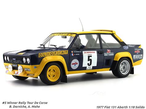 1977 Fiat 131 Abarth #5 1:18 Solido diecast scale model | Scale Arts India