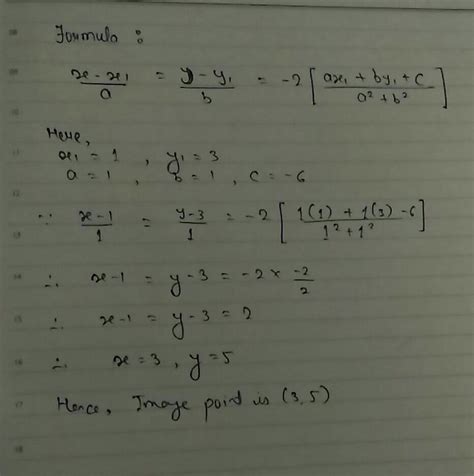 Find the image of the point (1,3) with respect to the line x+y+6=0 ...