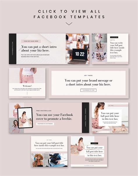 Blogette Facebook Templates by Big Cat Creative on @creativemarket ...