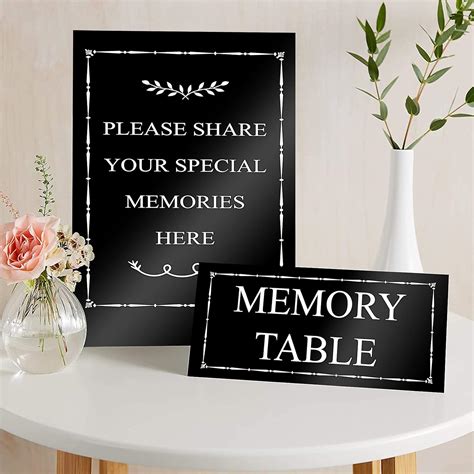 Set of 2 KALEFO Memory Table Signs - Share Special India | Ubuy