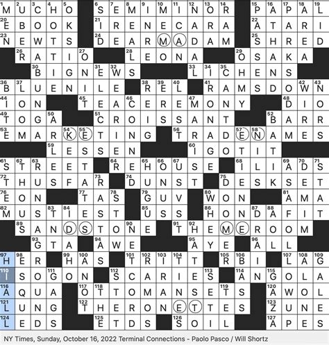 Seattle Times Nyt Crossword Puzzle - Printable Crossword Puzzles