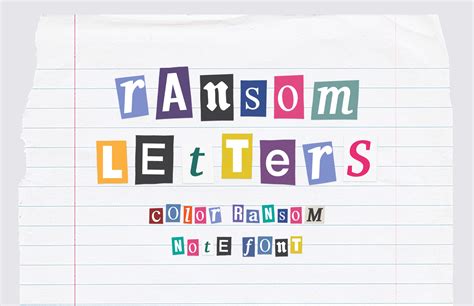 Ransom Letters - Color Ransom Note Font — Medialoot