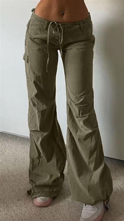 Ruched low waist baggy cargo pants – Artofit