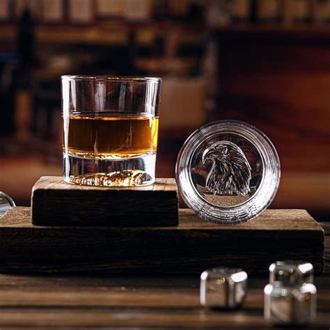Melbify Plain Eagle Whiskey Glass |300 ml | Animal Whiskey Glass | Old ...