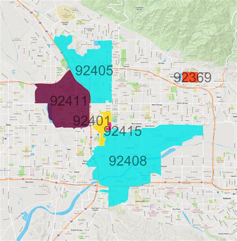Zip Codes in San Bernardino