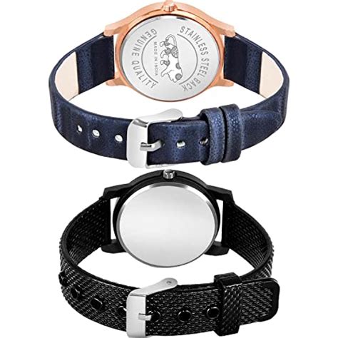 Buy NIKOLA Fashion Analog Silver and Black Color Dial Girls Watch ...